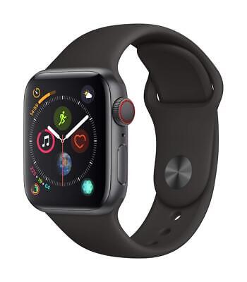 Apple Watch SE (GPS, 44mm) - Space Gray Aluminum Case with Black Sport Band (Renewed)