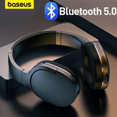 Baseus Bluetooth Kopfhörer On-Ear Headset Stereo Bass Headphone HiFi Ohrhörer