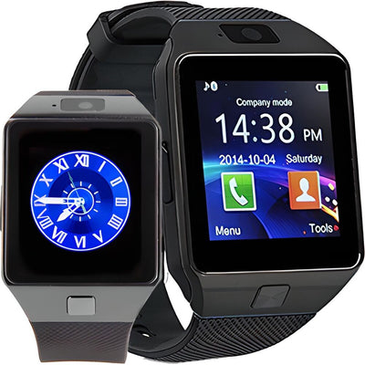 Bluetooth Smartwatch Armband 45mm Sport Fitness Band Armbanduhr Herren Retoo